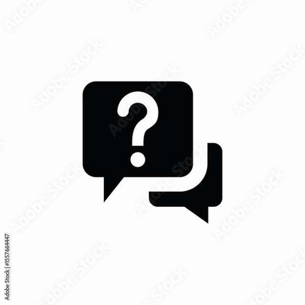 Obraz customer questions icon sign vector