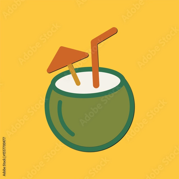 Fototapeta cocunat vector 