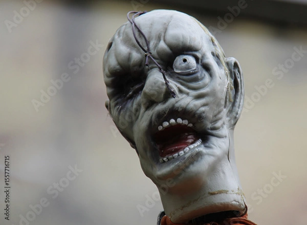 Obraz The Ugly Face of a Mannequin Horror Figure.
