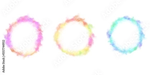 Fototapeta Colored circle abstract blue 