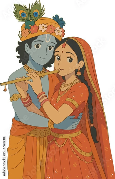 Fototapeta Radha krishna