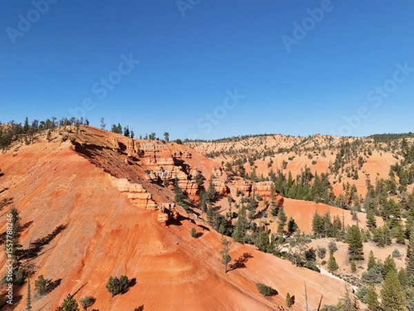 Obraz red rock canyon at bryce canyon national park usa