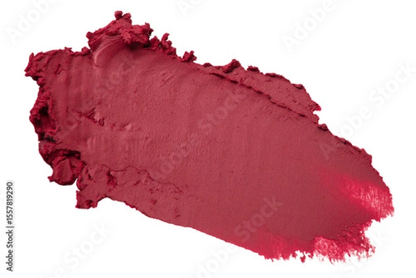 Obraz Matte pink lipstick stroke with smooth surface on empty background