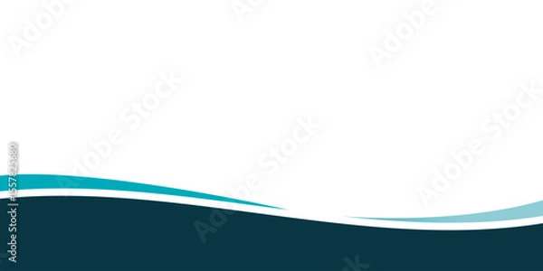 Obraz Abstract wave footers background illustration