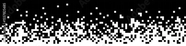Obraz Abstract monochrome pixel gradient background illustration