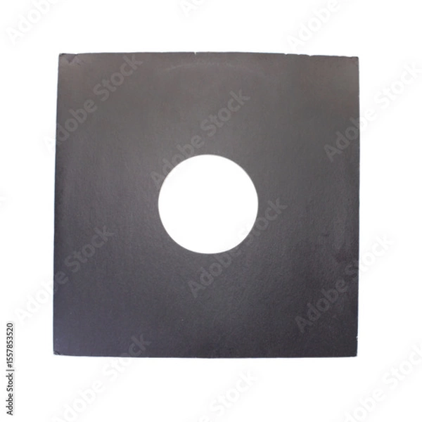 Obraz Vinyl record sleeve, black