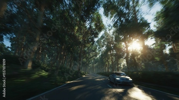 Obraz Images Might Illustrate Objects Gaining Speed.

