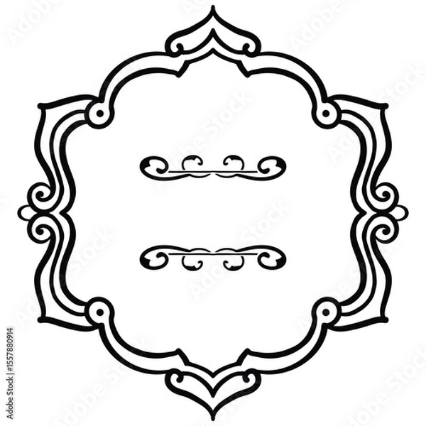 Obraz Ornate frame design element decorative border