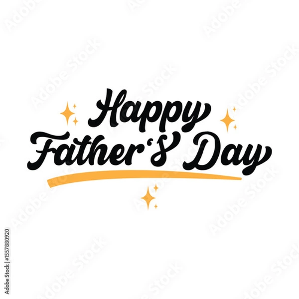 Obraz Happy father's day typography design