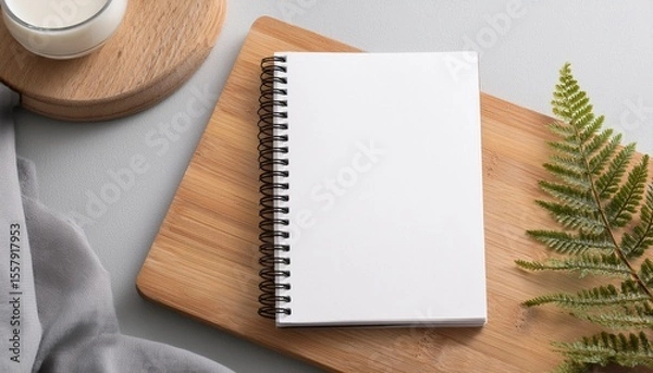 Fototapeta a5 spiral notebook blank mockup