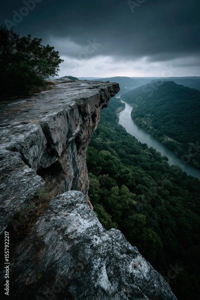 Obraz Scenic Overlook Ozarks created with Generative AI Technology, ai, generative