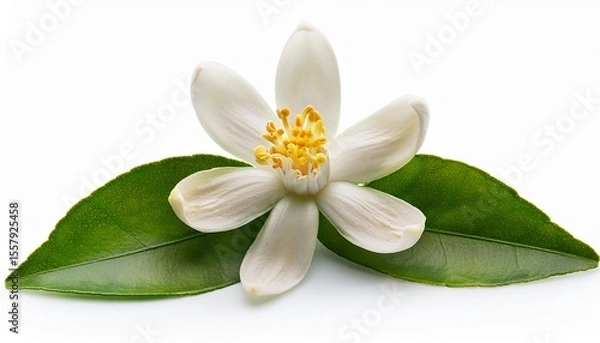 Fototapeta lemon flower isolated on white background clipping path