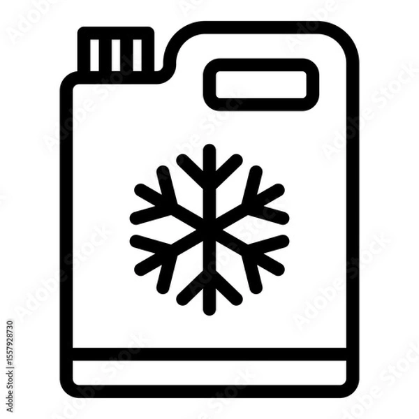 Obraz Coolant icon. Vector line icon