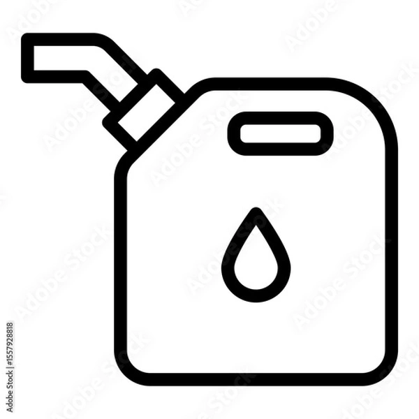 Obraz Gasoline icon. Vector line icon