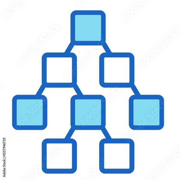 Fototapeta Tree Chart  Icon Element For Design	