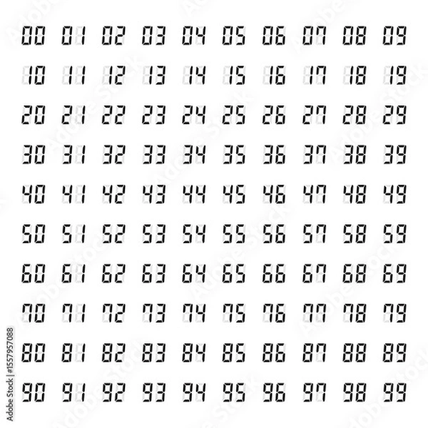 Fototapeta デジタル数字素材