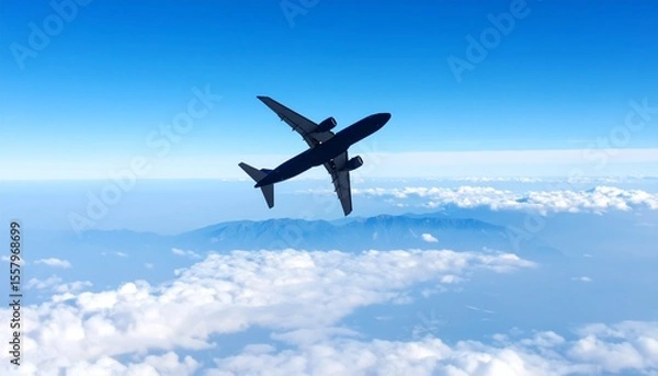 Obraz 空を飛ぶ飛行機