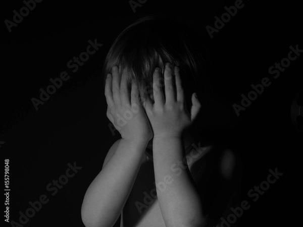 Fototapeta Sad child crying