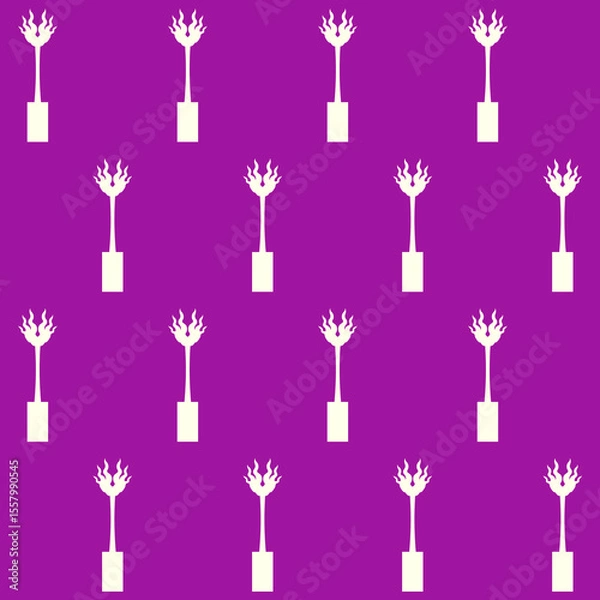 Obraz Long Indoor Plant Vector Seamless Pattern