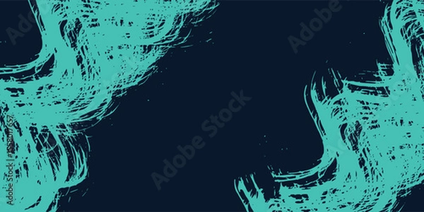 Obraz Minimal Abstract turquoise Grunge Scratch Background Template.