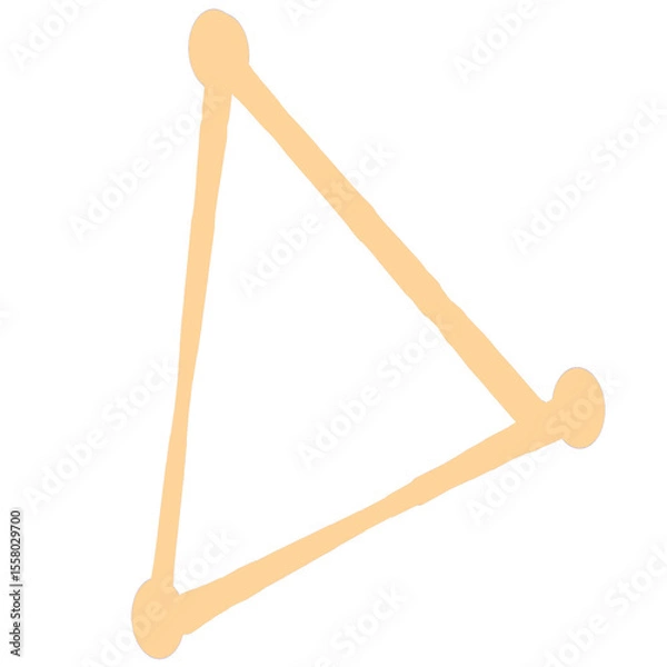Fototapeta Simple Triangle Shape Illustration
