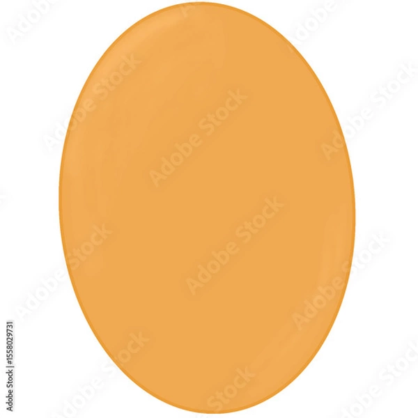 Fototapeta Illustration of a Single Beige Egg