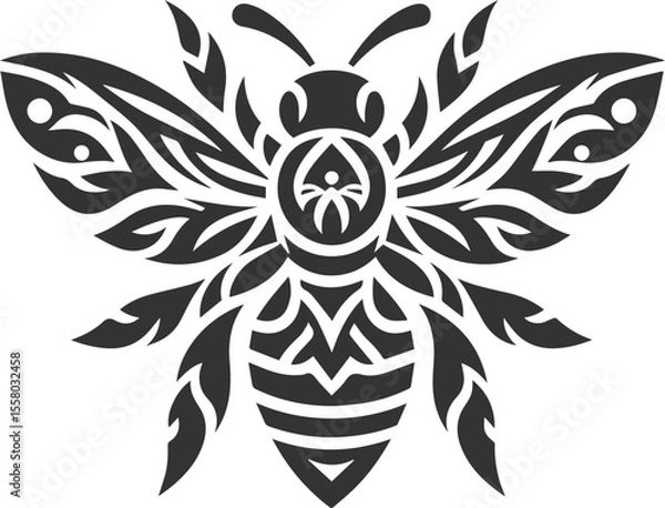 Obraz Vector of a insect silhouette black illustration drawing