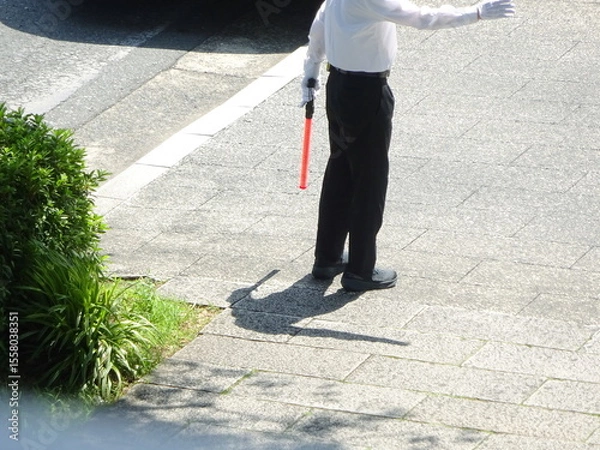 Fototapeta 働く誘導員