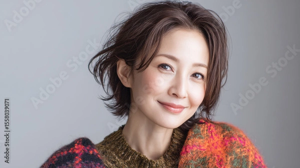 Obraz 落ち着いた大人の秋コーデポートレート