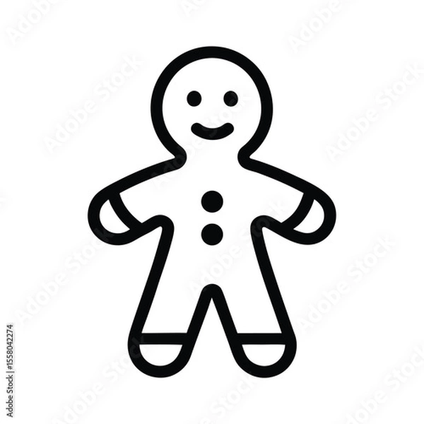 Obraz Ginger Icon Outline Vector Illustration