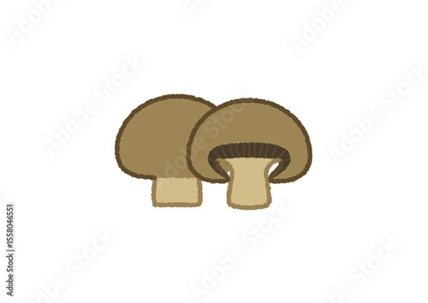 Obraz マッシュルームのイラスト