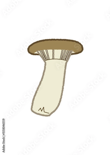 Obraz エリンギのイラスト