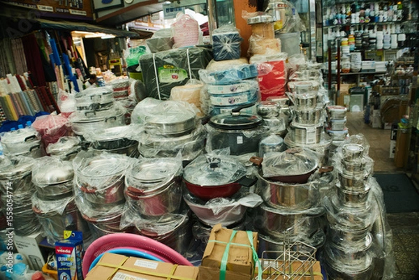 Obraz 釜山　露天　市場