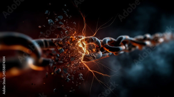 Obraz Abstract: Breaking Free from Chains
