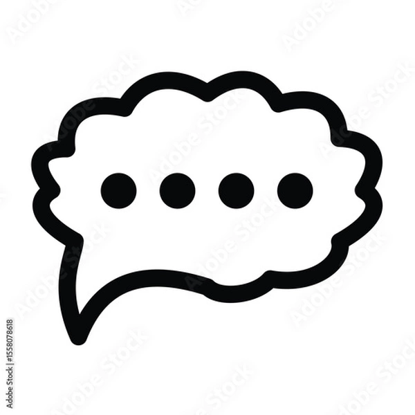 Fototapeta bubble speech icon