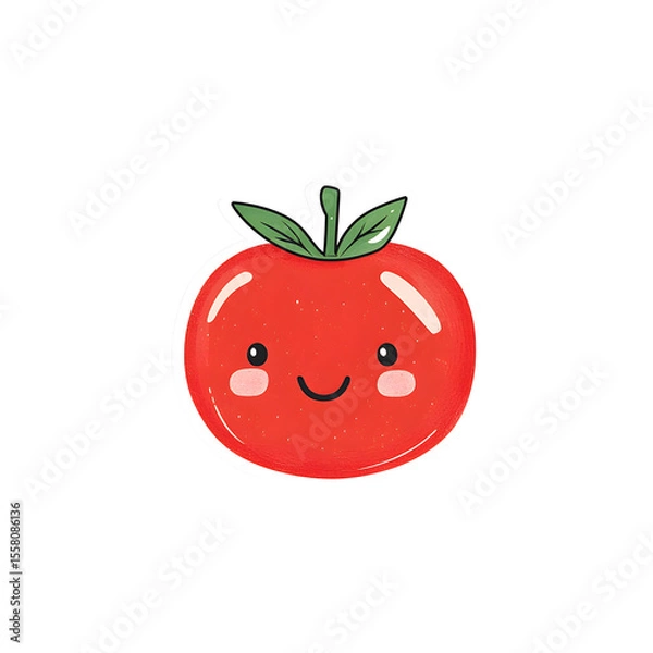 Obraz cute tomato cartoon