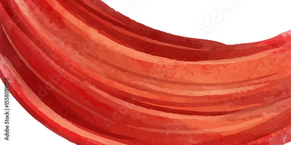 Fototapeta Red liquid background. Beautiful abstraction of liquid paint in a slow flowing and smoothly mixing mixture. Vector illustration