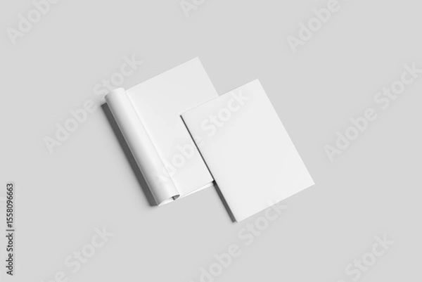 Fototapeta BLANK A4 CATALOG WHITE