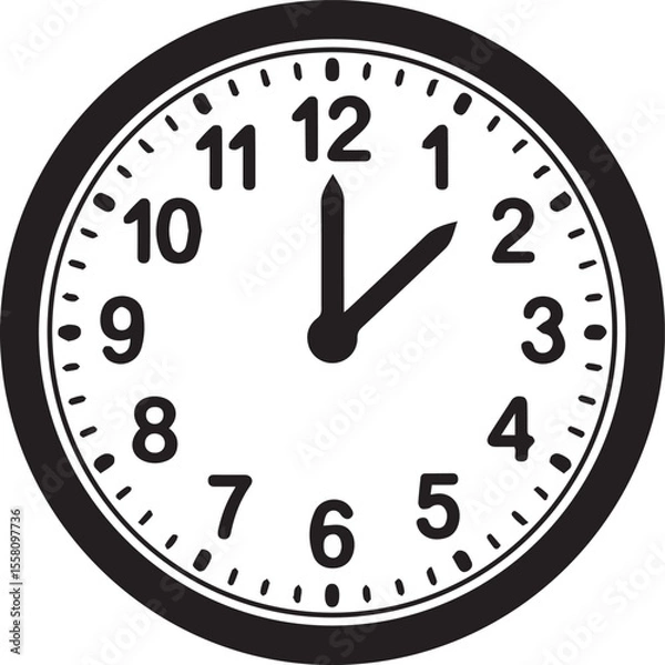 Obraz vector clock icon