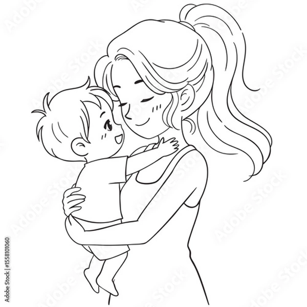 Obraz mother and son