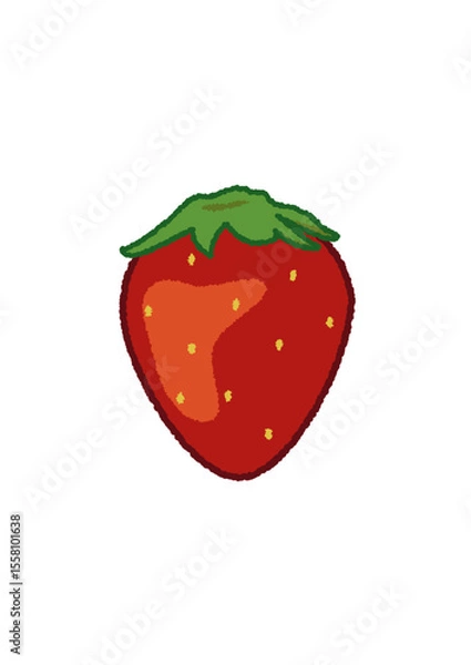 Obraz いちごのイラスト