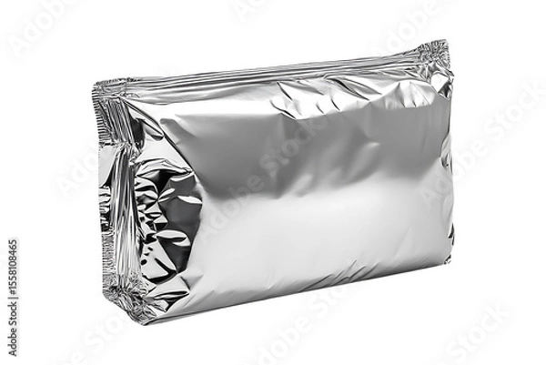 Obraz silver food package isolated on transparent background