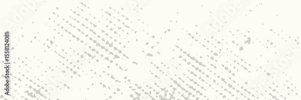 Fototapeta Light cream seamless grain paper texture. Vintage ecru background with dots, speckles, specks, flecks, particles. Craft repeating wallpaper. Natural white grunge surface background. Vector backdrop
