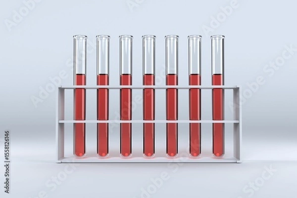 Obraz Test tube with chemical solution