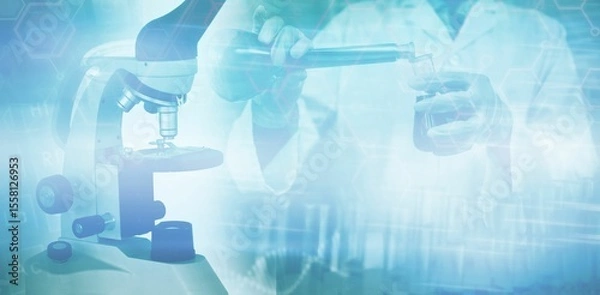 Obraz Background of Scientist working in laboratory