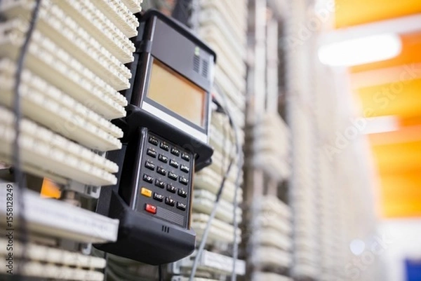 Fototapeta Image of a technology device