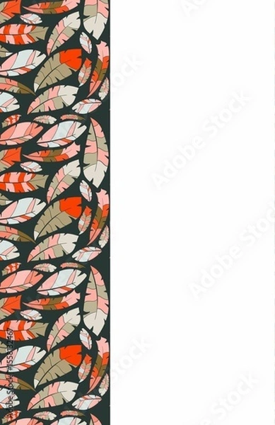 Obraz Composite image of leaf pattern