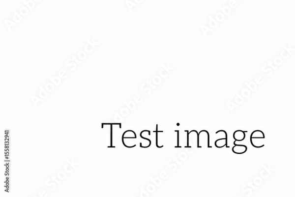 Obraz Computer graphic image of test image text