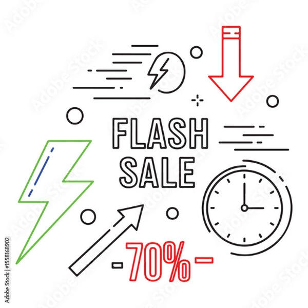 Obraz Flash sale 70 percent off limited time offer