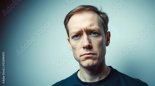 Fototapeta A person actively pretends to be uninterested or apathetic, despite potentially holding genuine curiosity